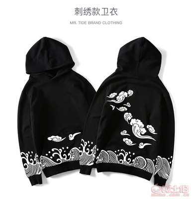 國潮新勢(shì)力 祥云印花嘻哈衛(wèi)衣，定義秋日街頭風(fēng)尚